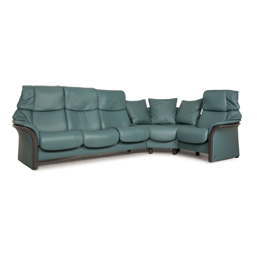 Stressless Eldorado Leather Sofa Green Corner Sofa Couch