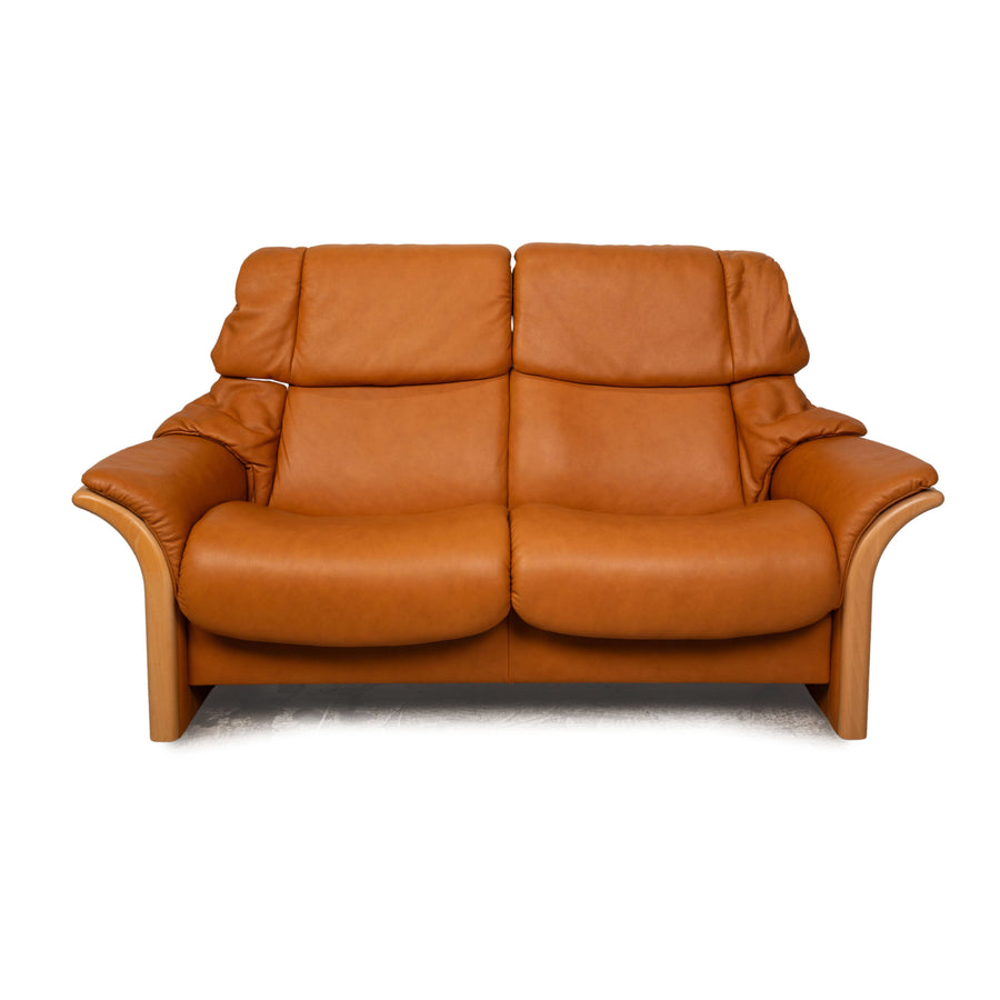 Stressless Eldorado Leder Zweisitzer Braun Sofa Couch manuelle Funktion