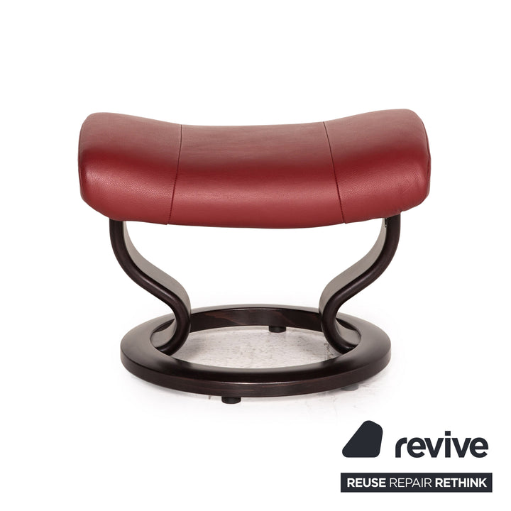 Stressless Garda Leder Sessel inkl. Hocker Rot Funktion Relaxfunktion Relaxsessel
