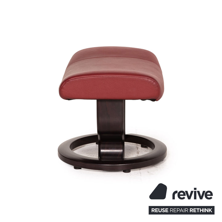 Stressless Garda Leder Sessel inkl. Hocker Rot Funktion Relaxfunktion Relaxsessel