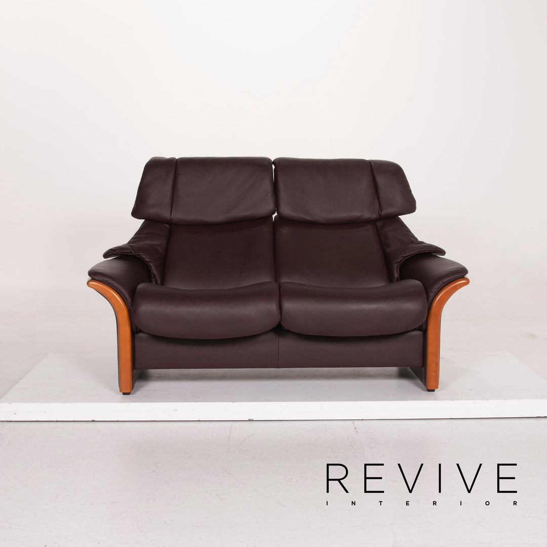 Stressless Granada Leder Sofa Dunkelbraun Zweisitzer #15095