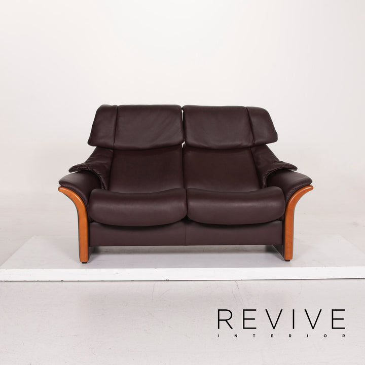 Stressless Granada Leder Sofa Dunkelbraun Zweisitzer #15095