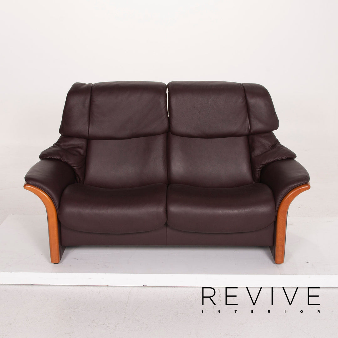 Stressless Granada Leder Sofa Dunkelbraun Zweisitzer #15095