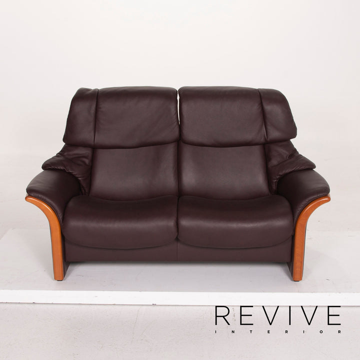 Stressless Granada Leder Sofa Dunkelbraun Zweisitzer #15095