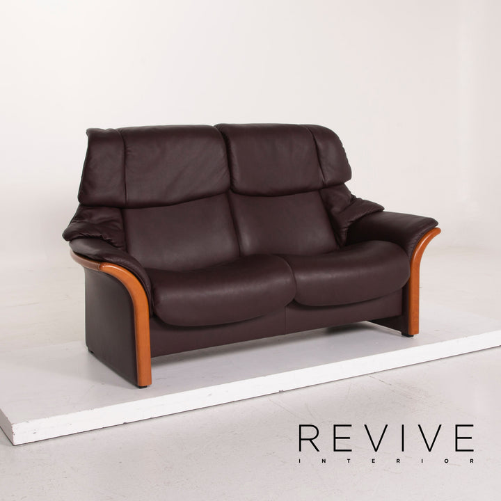 Stressless Granada Leder Sofa Dunkelbraun Zweisitzer #15095
