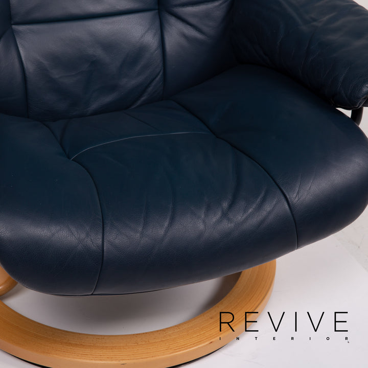 Stressless Kensington Leder Sessel Blau Relaxfunktion #13957