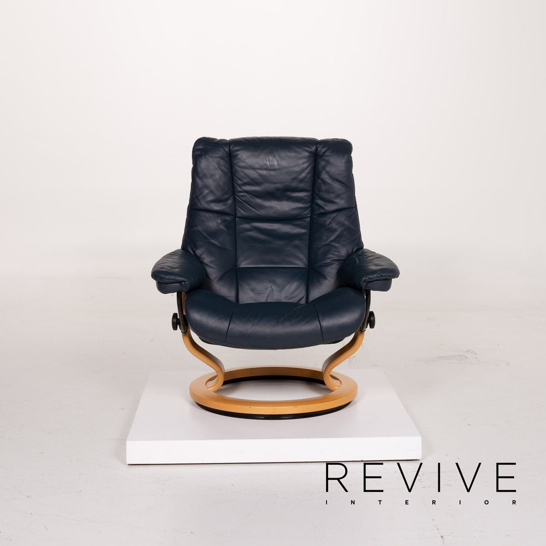 Stressless Kensington Leder Sessel Blau Relaxfunktion #13957