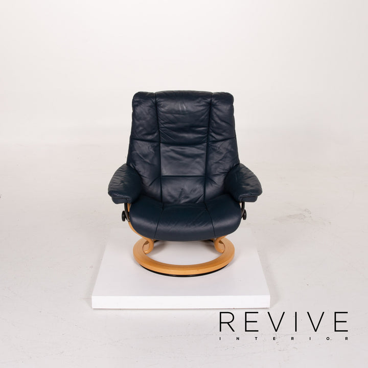 Stressless Kensington Leder Sessel Blau Relaxfunktion #13957