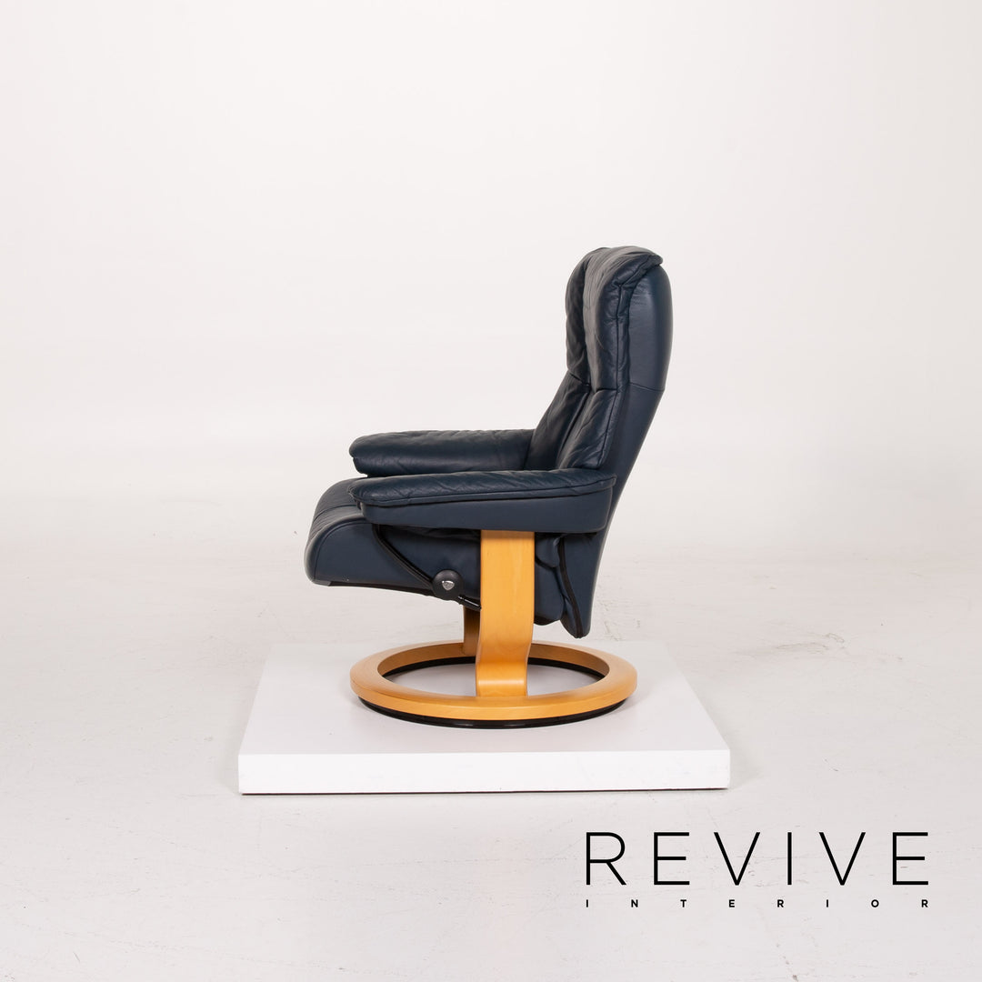 Stressless Kensington Leder Sessel Blau Relaxfunktion #13957