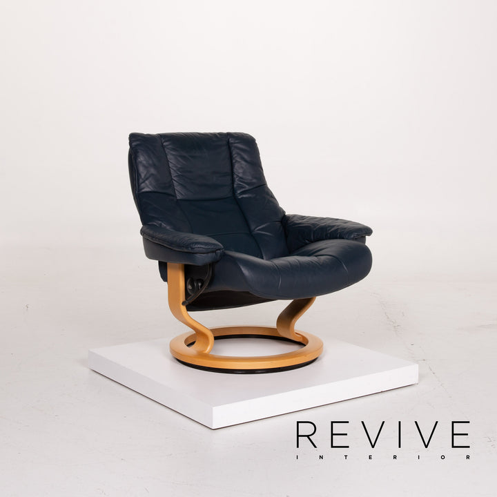 Stressless Kensington Leder Sessel Blau Relaxfunktion #13957