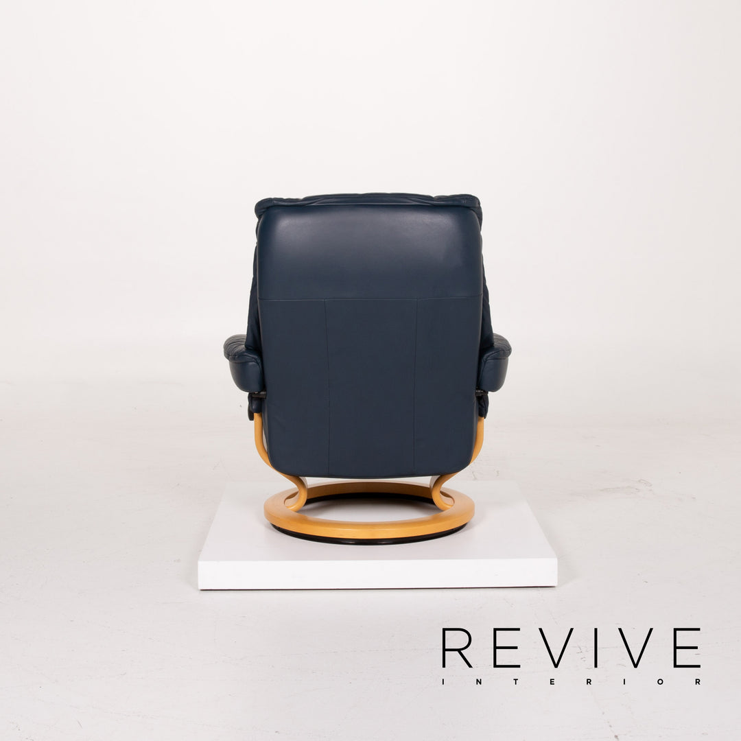 Stressless Kensington Leder Sessel Blau Relaxfunktion #13957