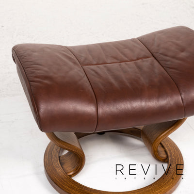 Stressless Kensington Leder Sessel inkl. Hocker Braun #12718