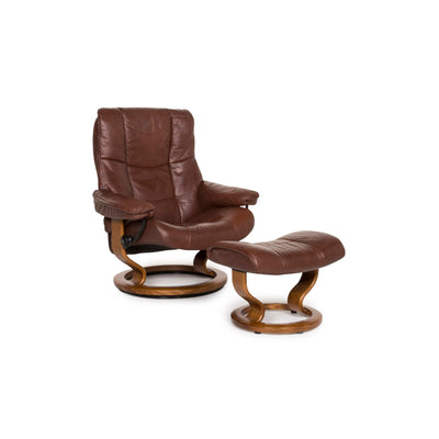 Stressless Kensington Leder Sessel inkl. Hocker Braun #12718