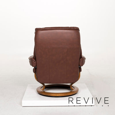 Stressless Kensington Leder Sessel inkl. Hocker Braun #12718