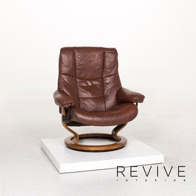 Stressless Kensington Leder Sessel inkl. Hocker Braun #12718