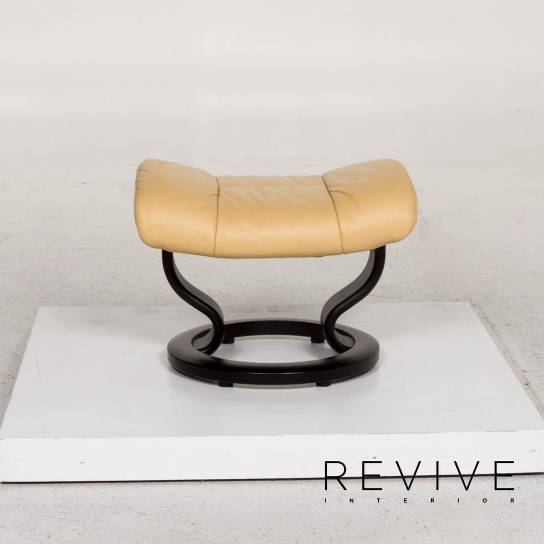 Stressless Kensington Leder Sessel inkl. Hocker Gelb Funktion Relaxfunktion #13347
