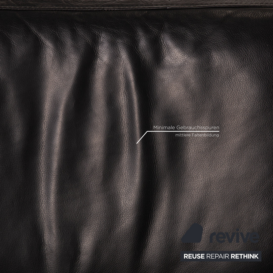 Stressless Leder Dreisitzer Schwarz Sofa Couch