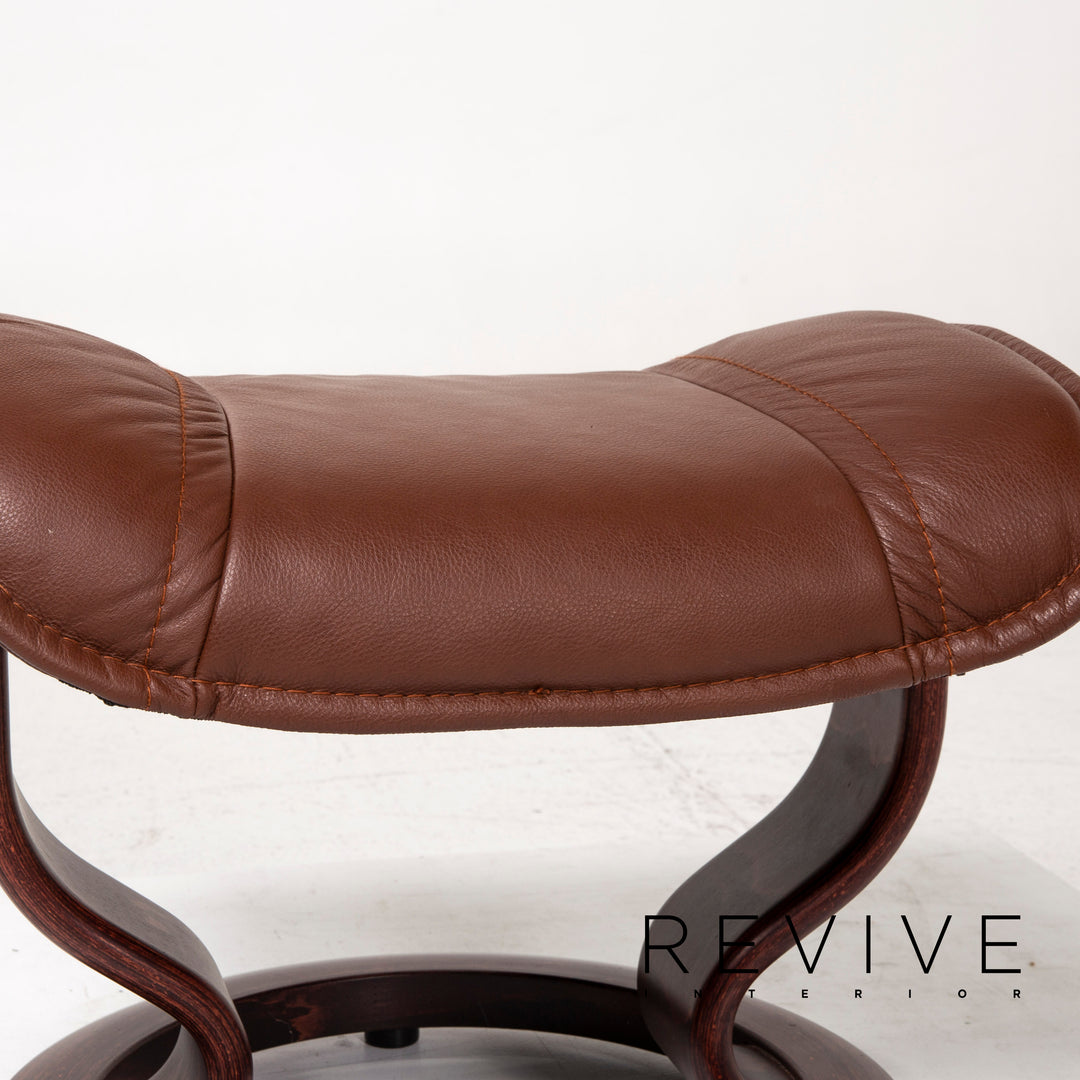 Stressless Leather Stool Brown #12558