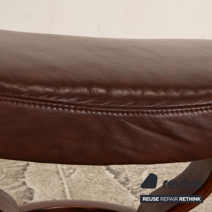 Stressless Leather Stool Brown