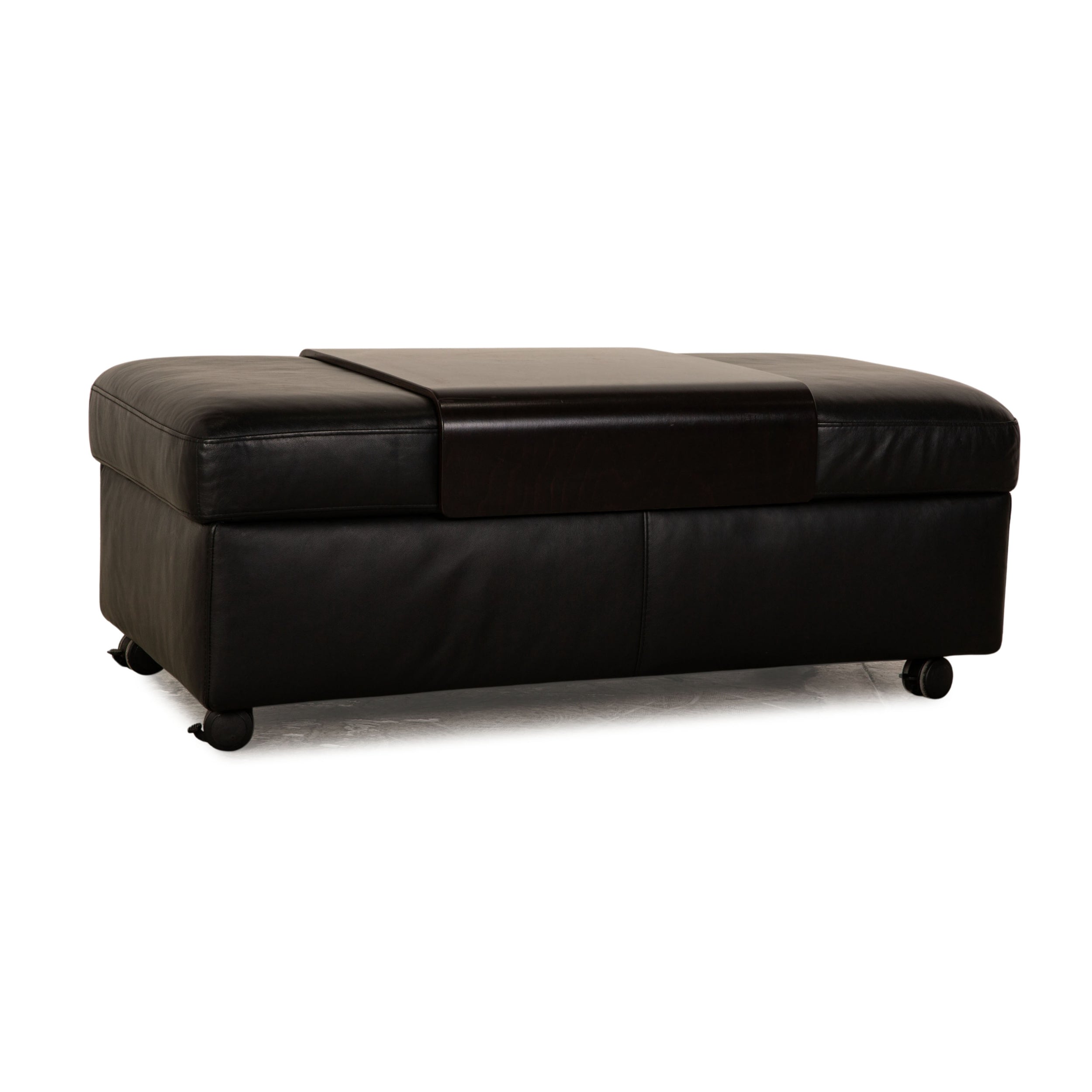 Stressless Leder Hocker Schwarz manuelle Funktion