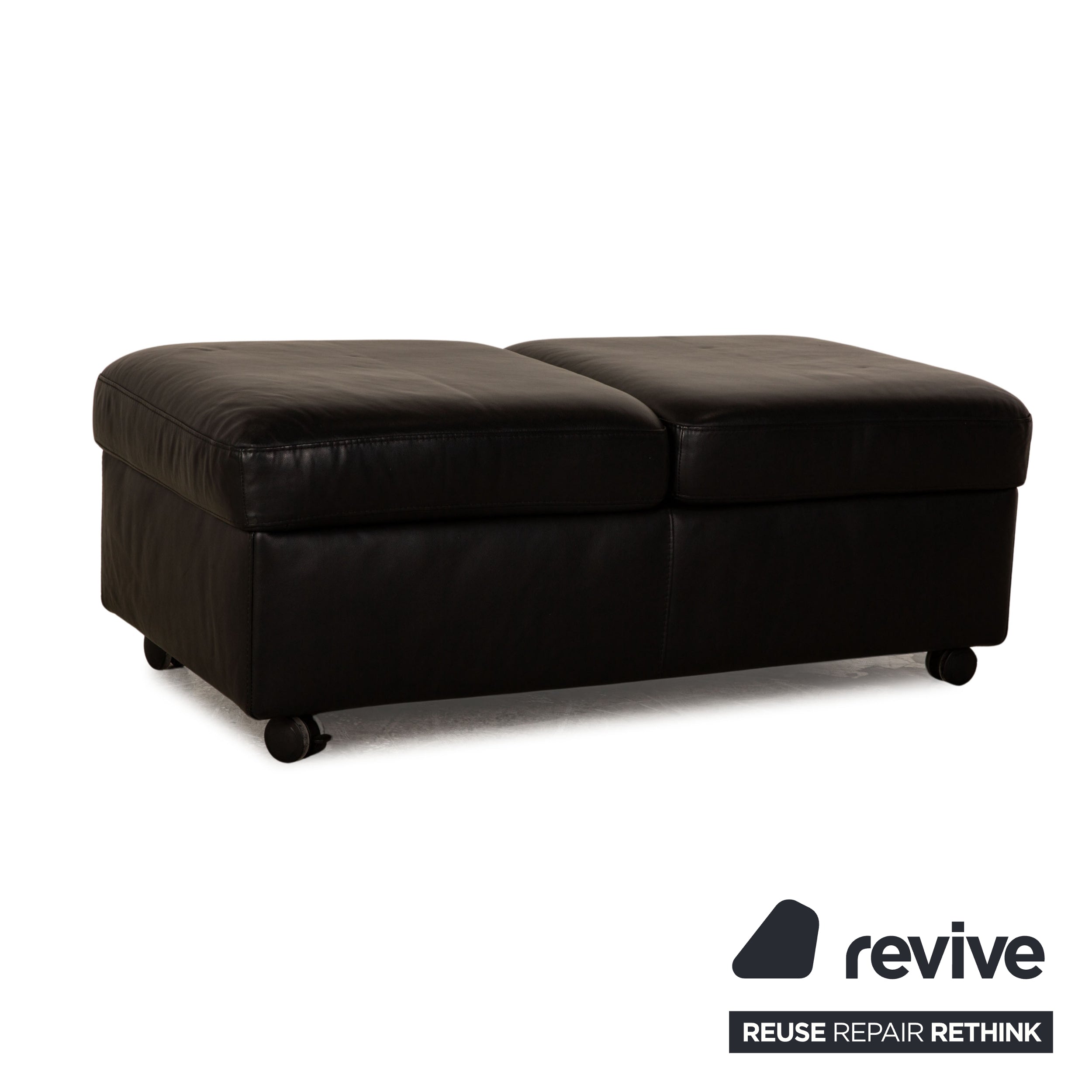 Stressless Leder Hocker Schwarz manuelle Funktion