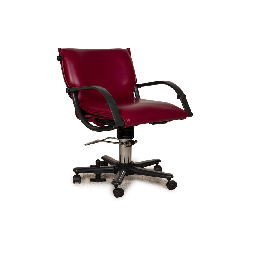 Stressless Leder Sessel Lila Stuhl Größe S