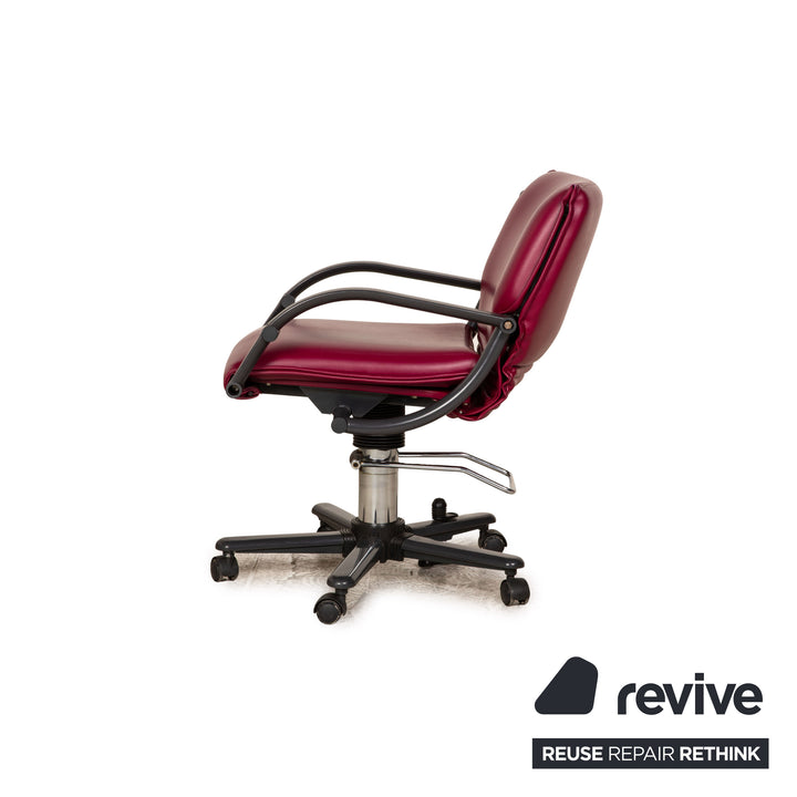Stressless Leder Sessel Lila Stuhl Größe S