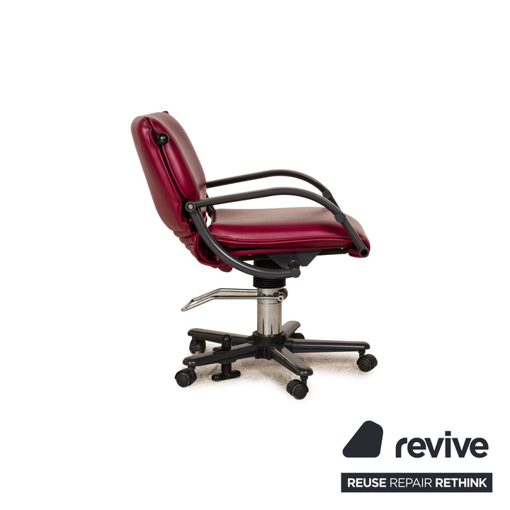 Stressless Leder Sessel Lila Stuhl Größe S