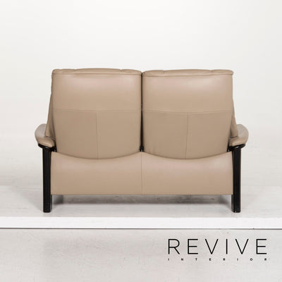 Stressless Leder Sofa Braun Hellbraun Zwesisitzer Relaxfunktion Funktion Couch #12987