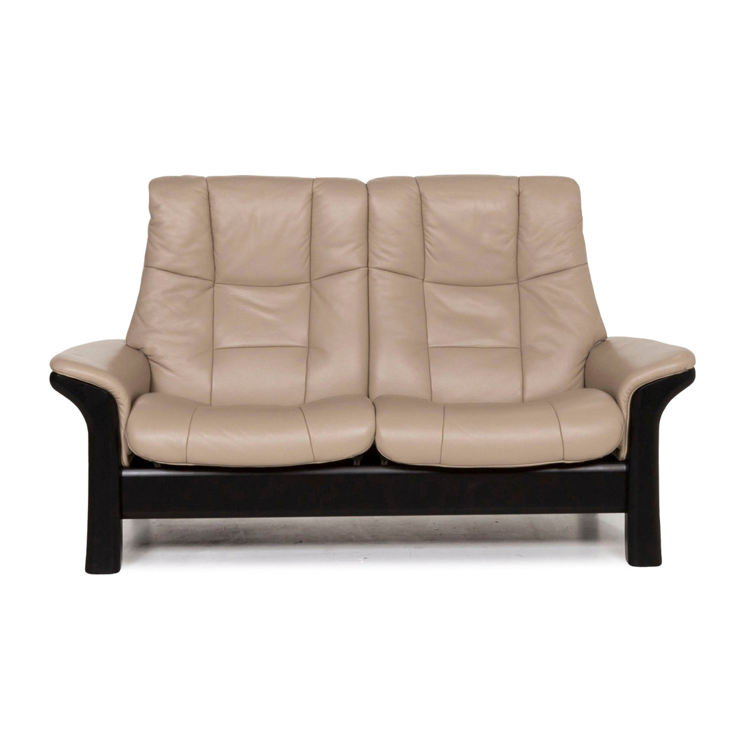 Stressless Leder Sofa Braun Hellbraun Zwesisitzer Relaxfunktion Funktion Couch #12987