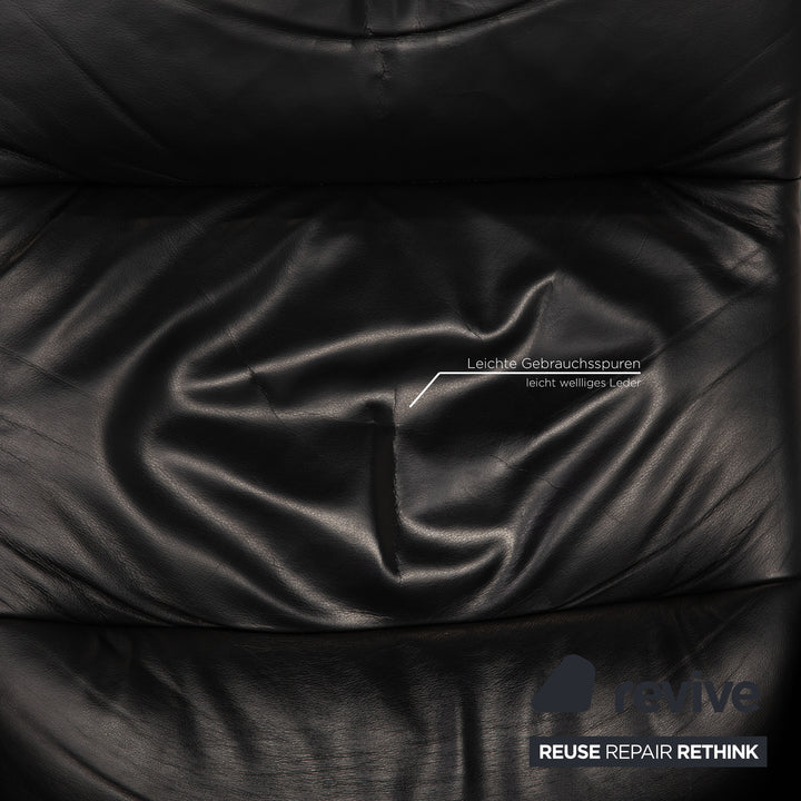 Stressless Ledersessel ink. Hocker Schwarz Relaxfunktion