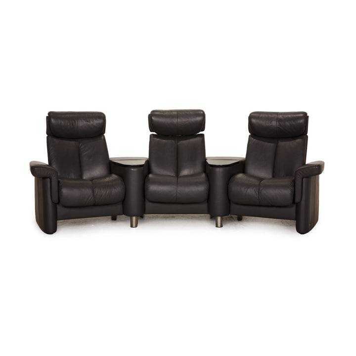 Stressless Legend Leder Dreisitzer Grau Sofa Couch Funktion