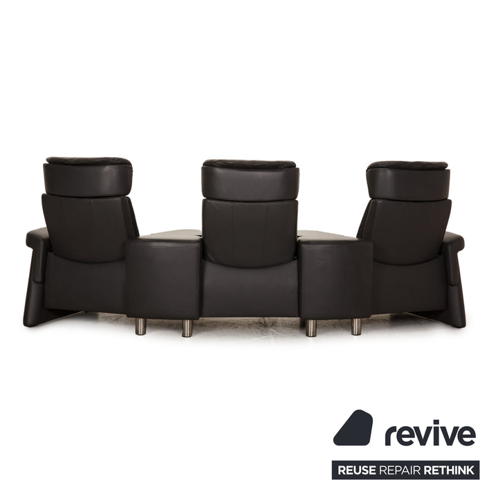 Stressless Legend Leder Dreisitzer Grau Sofa Couch Funktion