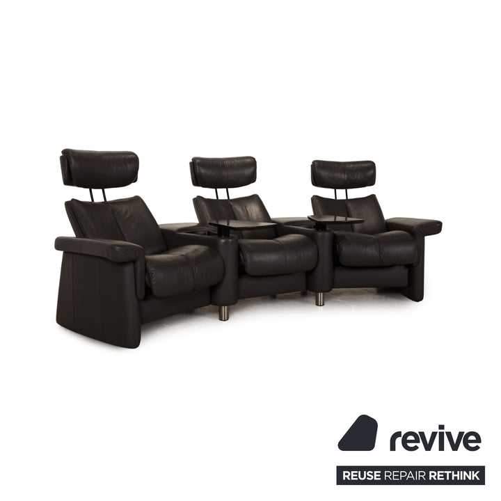 Stressless Legend Leder Dreisitzer Grau Sofa Couch Funktion