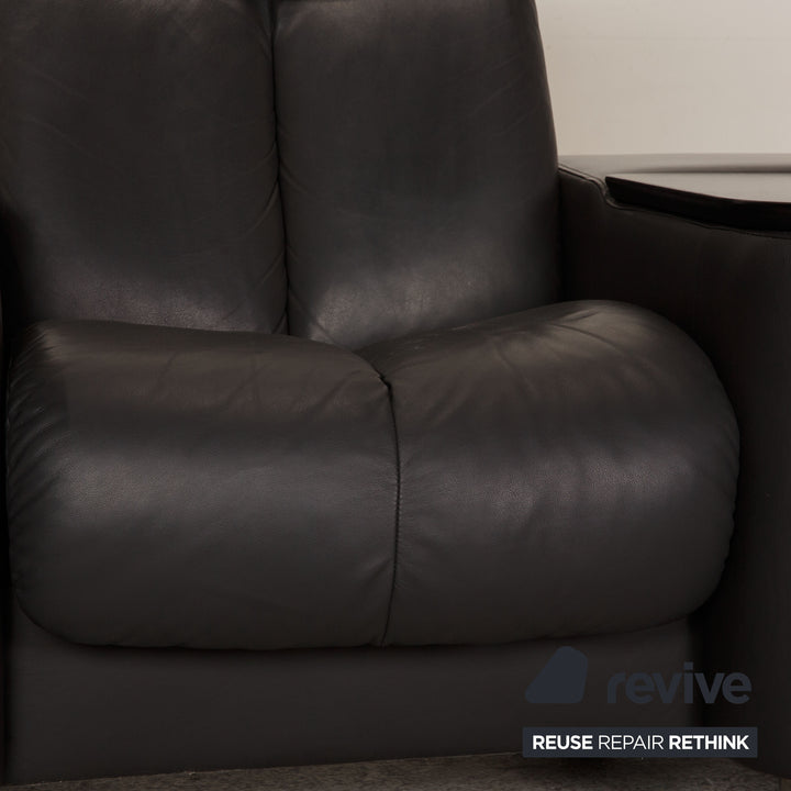 Stressless Legend Leder Dreisitzer Grau Sofa Couch Funktion
