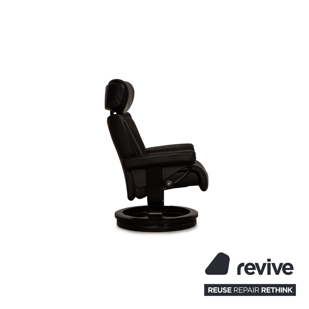 Stressless Magic Leder Sessel inkl. Hocker Schwarz
