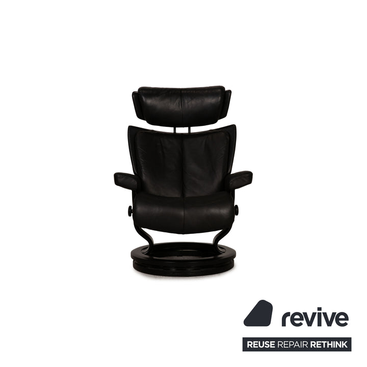 Stressless Magic Leder Sessel inkl. Hocker Schwarz
