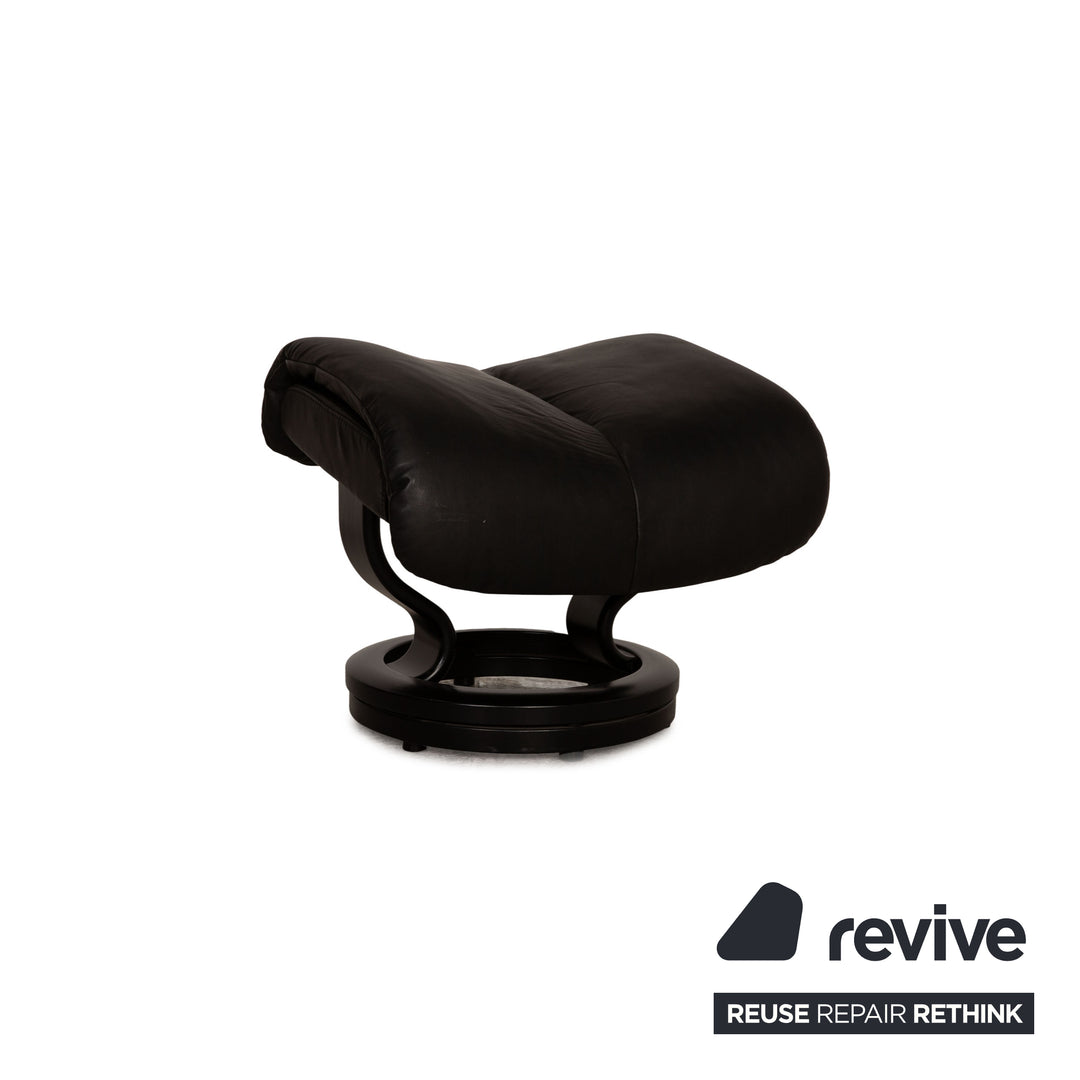 Stressless Magic Leder Sessel inkl. Hocker Schwarz