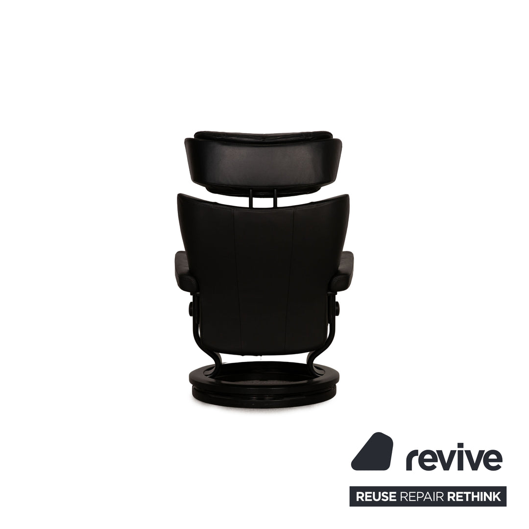 Stressless Magic Leder Sessel inkl. Hocker Schwarz