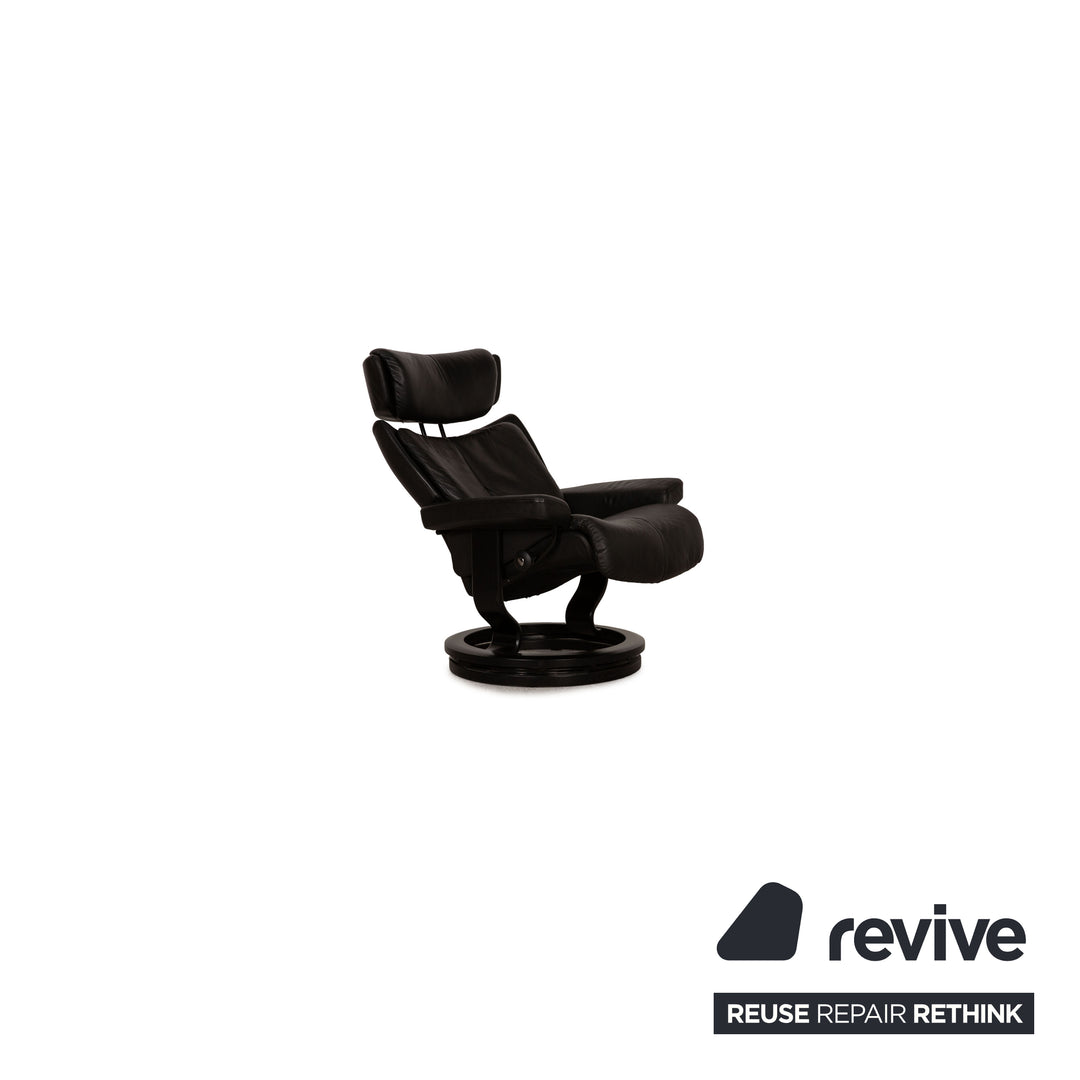 Stressless Magic Leder Sessel inkl. Hocker Schwarz