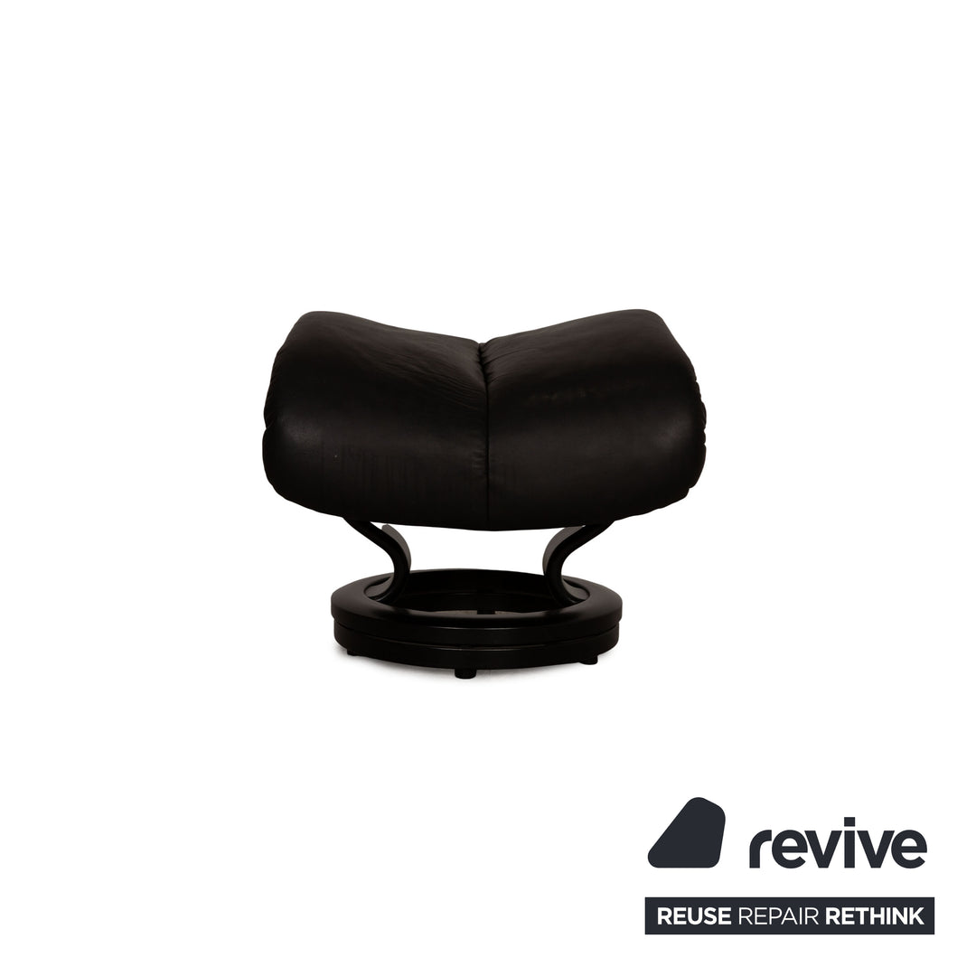 Stressless Magic Leder Sessel inkl. Hocker Schwarz