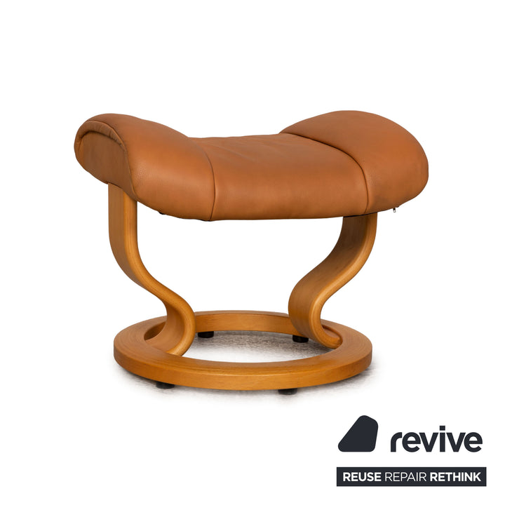 Stressless Mayfair Leder Sessel Beige inkl. Hocker