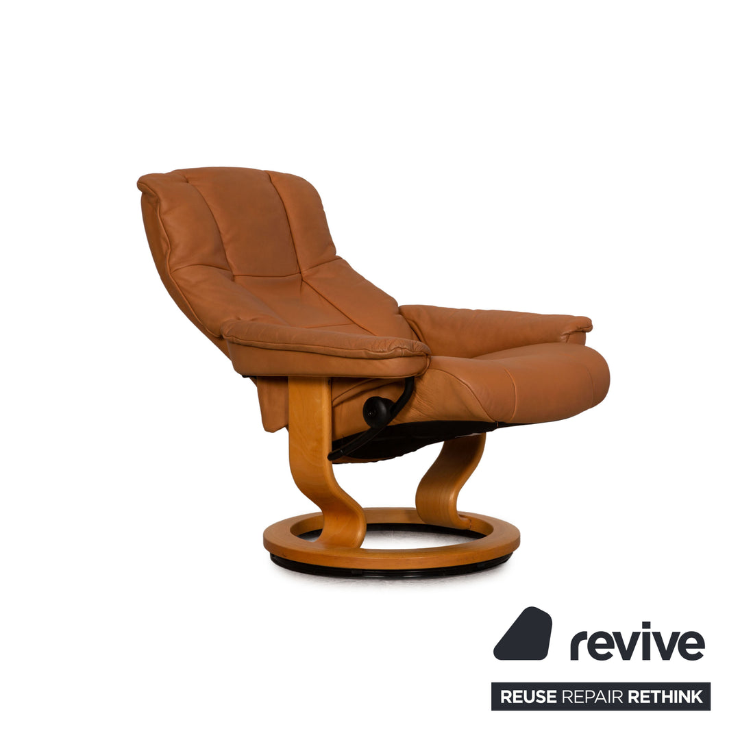 Stressless Mayfair Leder Sessel Beige inkl. Hocker