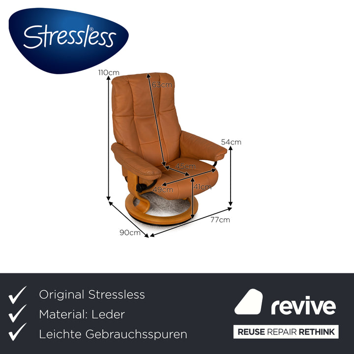 Stressless Mayfair Leder Sessel Beige inkl. Hocker