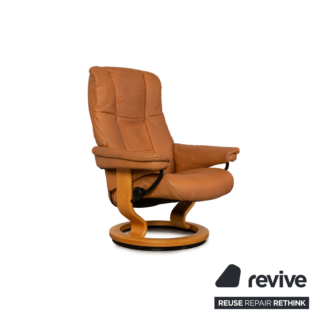 Stressless Mayfair Leder Sessel Beige inkl. Hocker