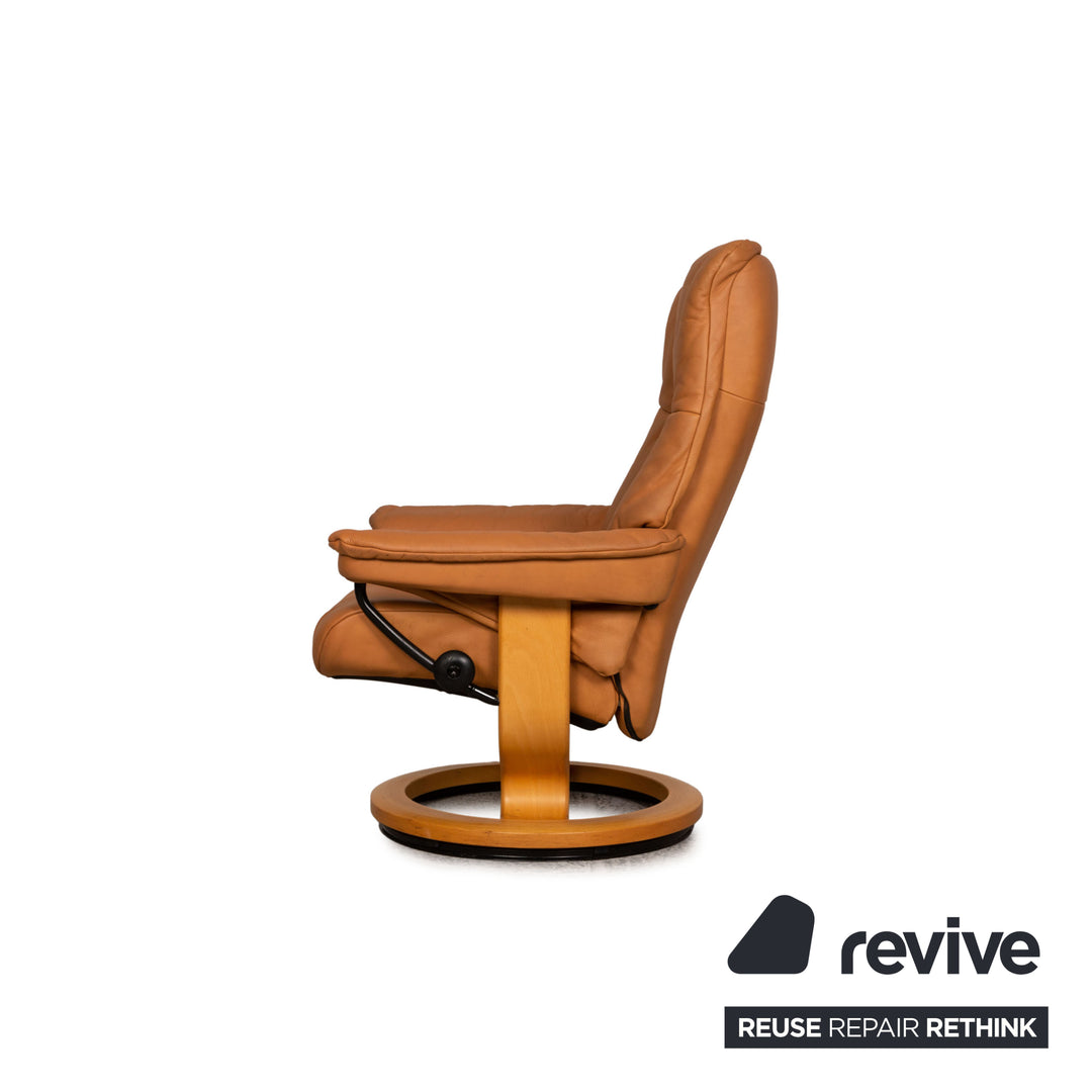 Stressless Mayfair Leder Sessel Beige inkl. Hocker