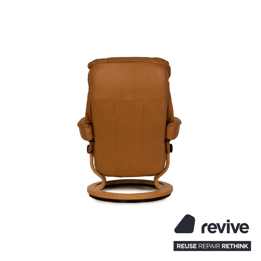 Stressless Mayfair Leder Sessel Beige inkl. Hocker Funktion Relaxsessel