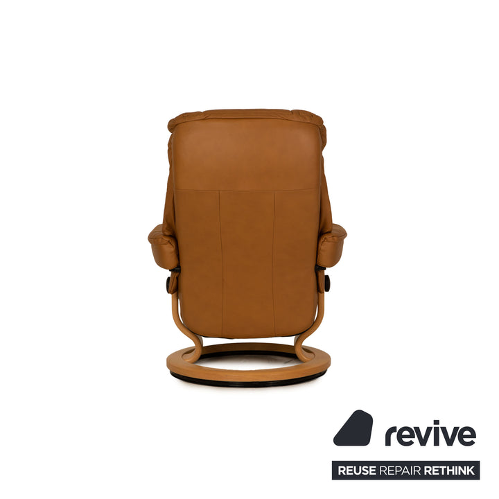 Stressless Mayfair Leder Sessel Beige inkl. Hocker Funktion Relaxsessel