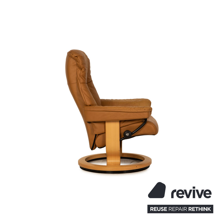 Stressless Mayfair Leder Sessel Beige inkl. Hocker Funktion Relaxsessel