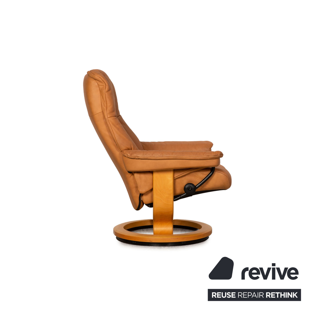 Stressless Mayfair Leder Sessel Beige inkl. Hocker